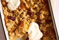 Decadent Pecan Croissant Pudding