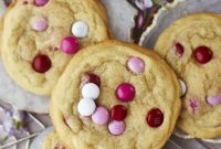 Valentine’s Day M&M Sugar Cookies