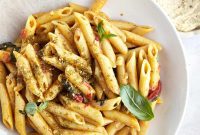 The Easiest One Pot Hummus Pasta