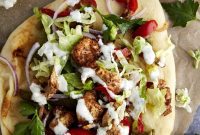 Crispy Air-Fried Chicken Shawarma Wraps