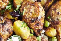 Crispy Baked Chicken Drumsticks and Roasted Potatoes