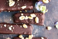 Chocolate-Coated Peanut Butter Celery Logs