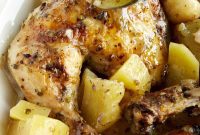 Zesty Greek Roasted Chicken and Potatoes