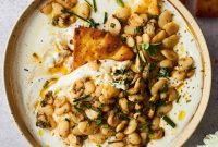 Whipped Cottage Cheese and Marinated Butter Beans