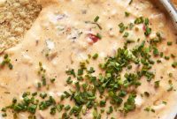 Creamy Baked Chicken Queso Dip
