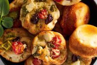Savory Focaccia Cupcakes