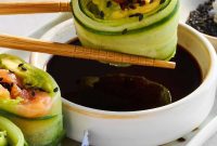 Smoked Salmon Avocado Cucumber Spirals