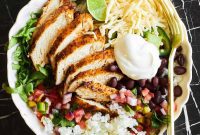 Quick Air Fryer Chicken Burrito Bowl