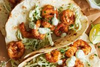 Spicy Blackened Shrimp Tacos with Cool Slaw