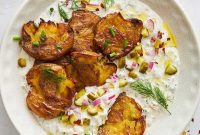 Tangy Labne Crispy Potato Medley