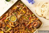 Effortless Sheet Pan Steak Fajitas