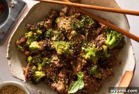 Quick Air Fryer Beef and Broccoli