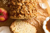 Moist Apple Banana Loaf with Crisp Oat Streusel