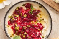 Creamy Whipped Feta with Tart Cranberry Swirl