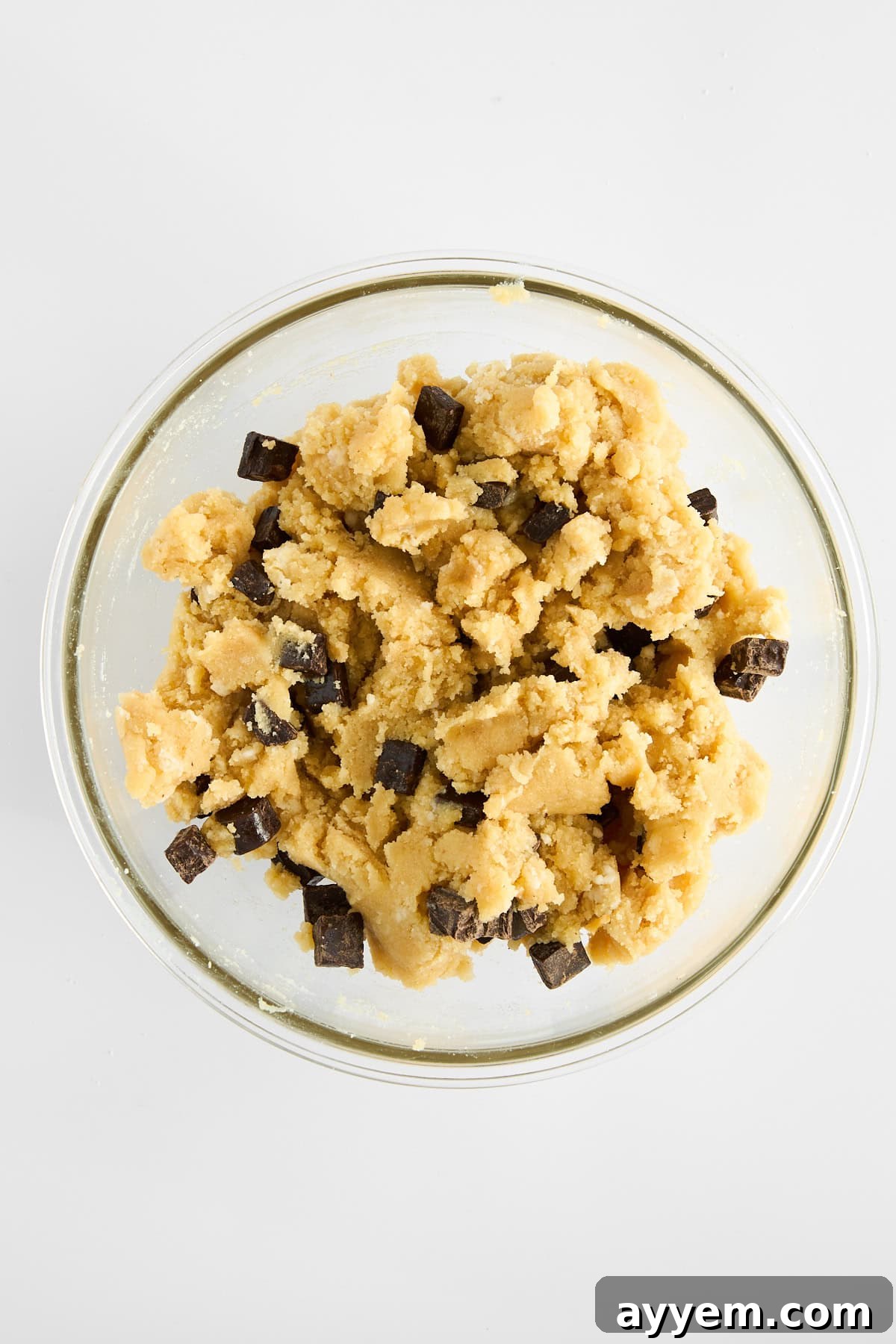 Paleo Chocolate Chip Cookie Skillet batter