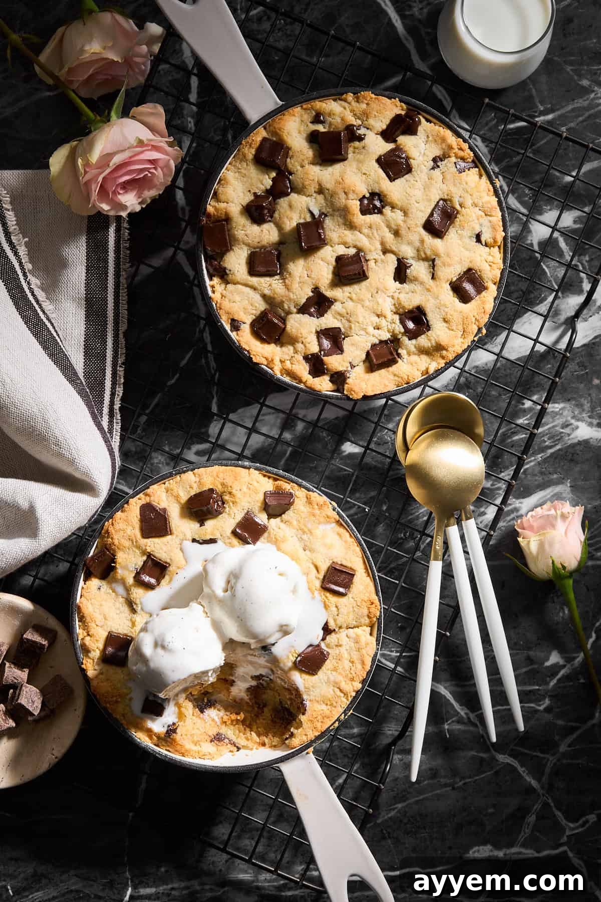 Paleo Chocolate Chip Cookie Skillet
