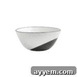 Thero Medium Black-and-White Mixing Bowl.