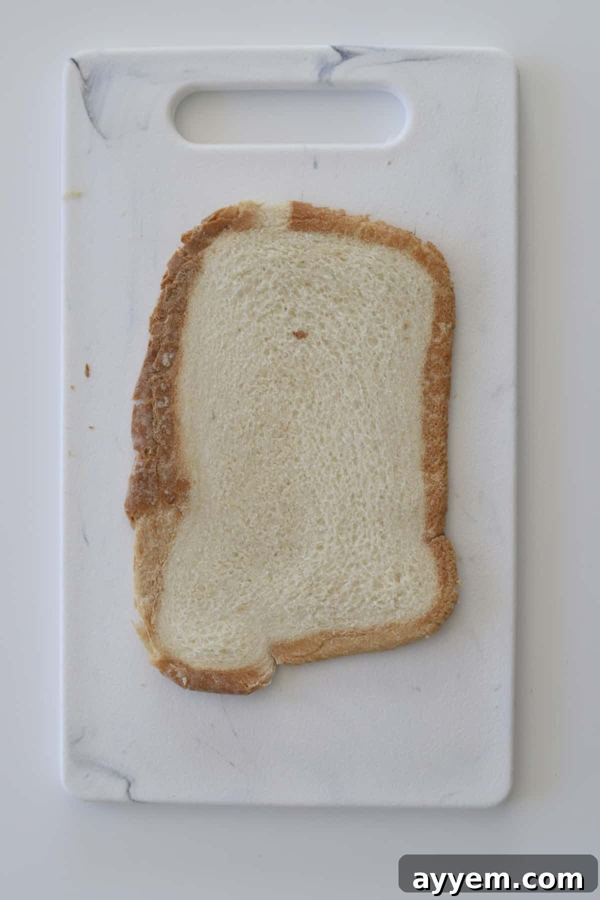 a flattened piece of bread