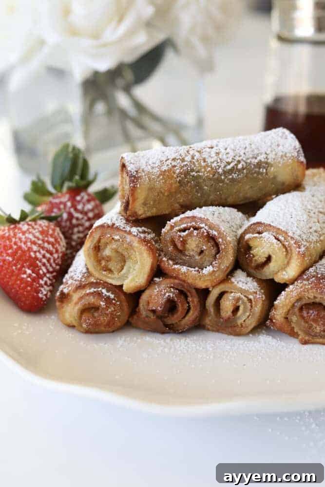 Cinnamon Roll French Toast Roll-Ups