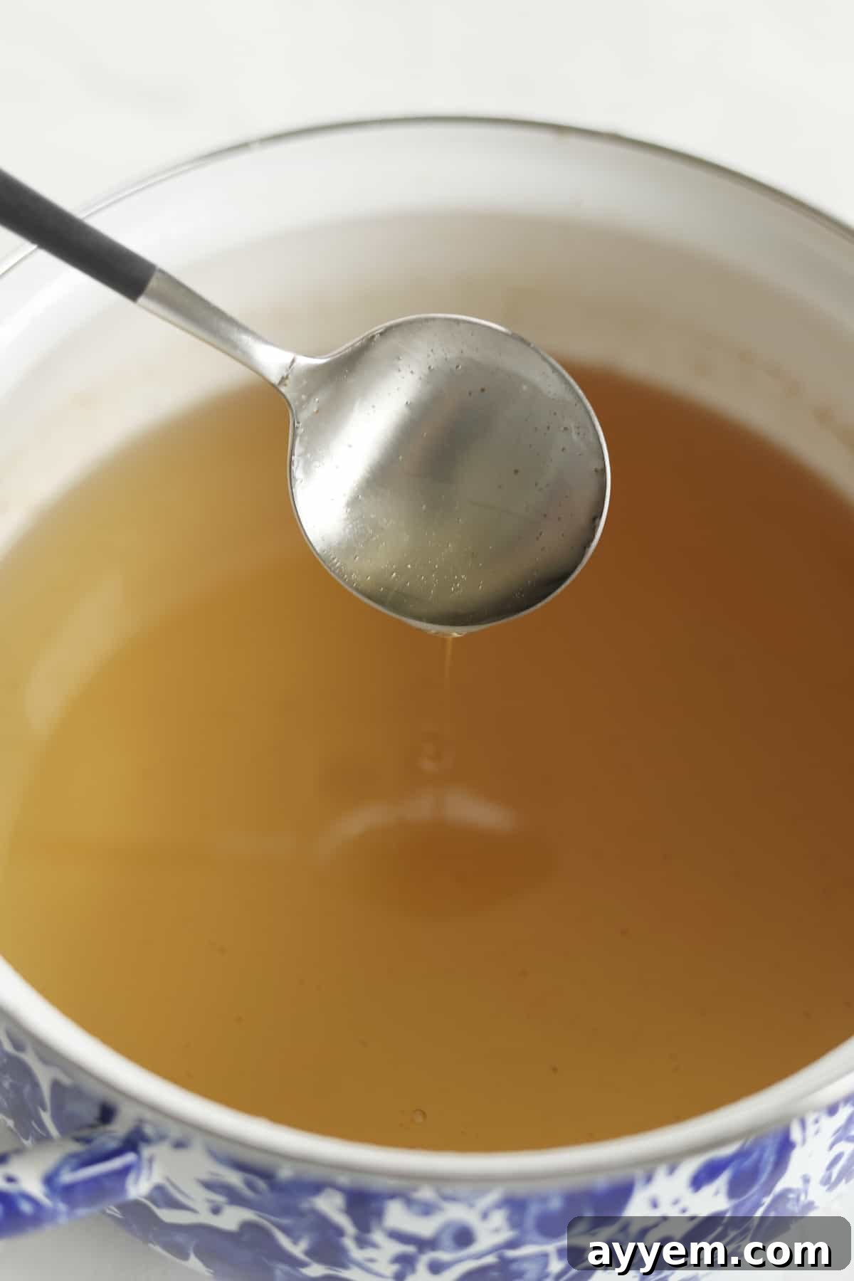 overhead of simple syrup 