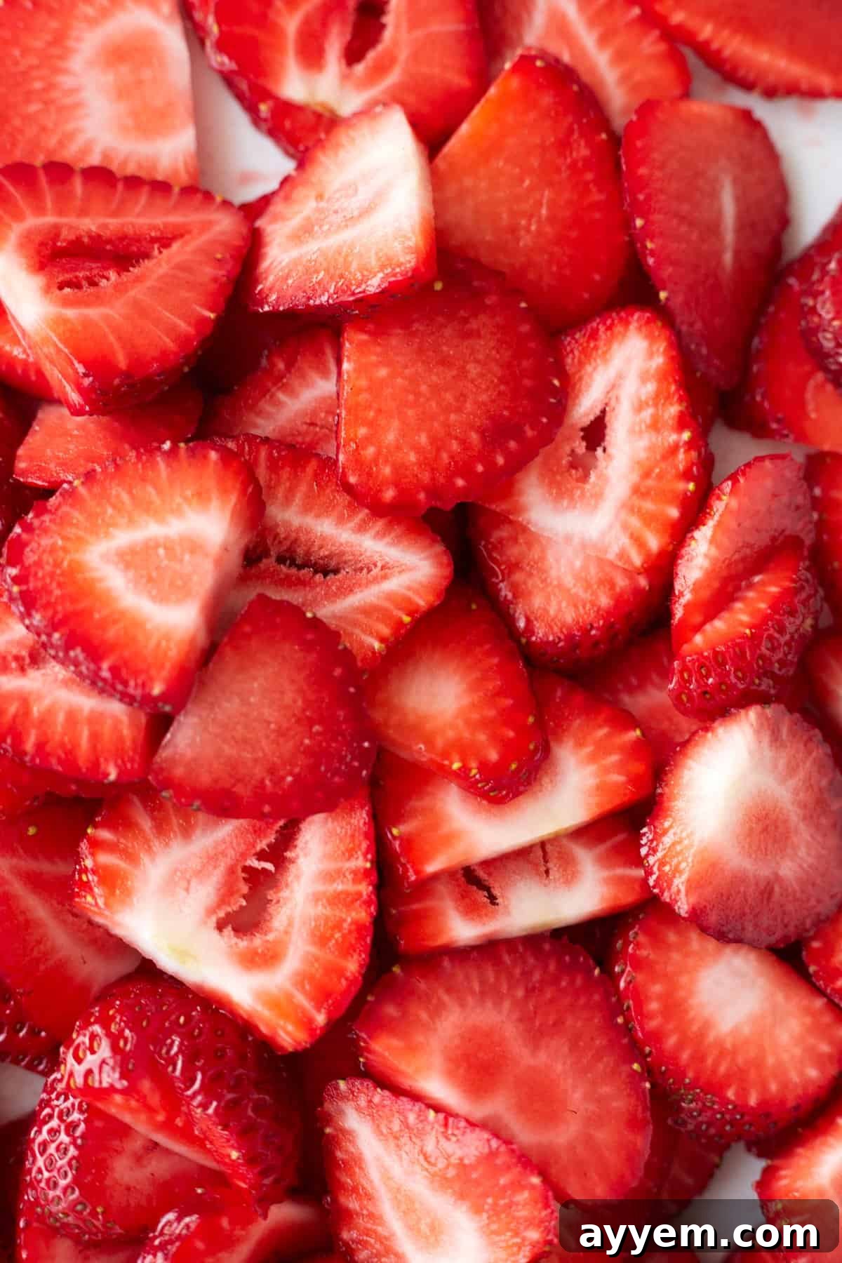 Fresh strawberries. 