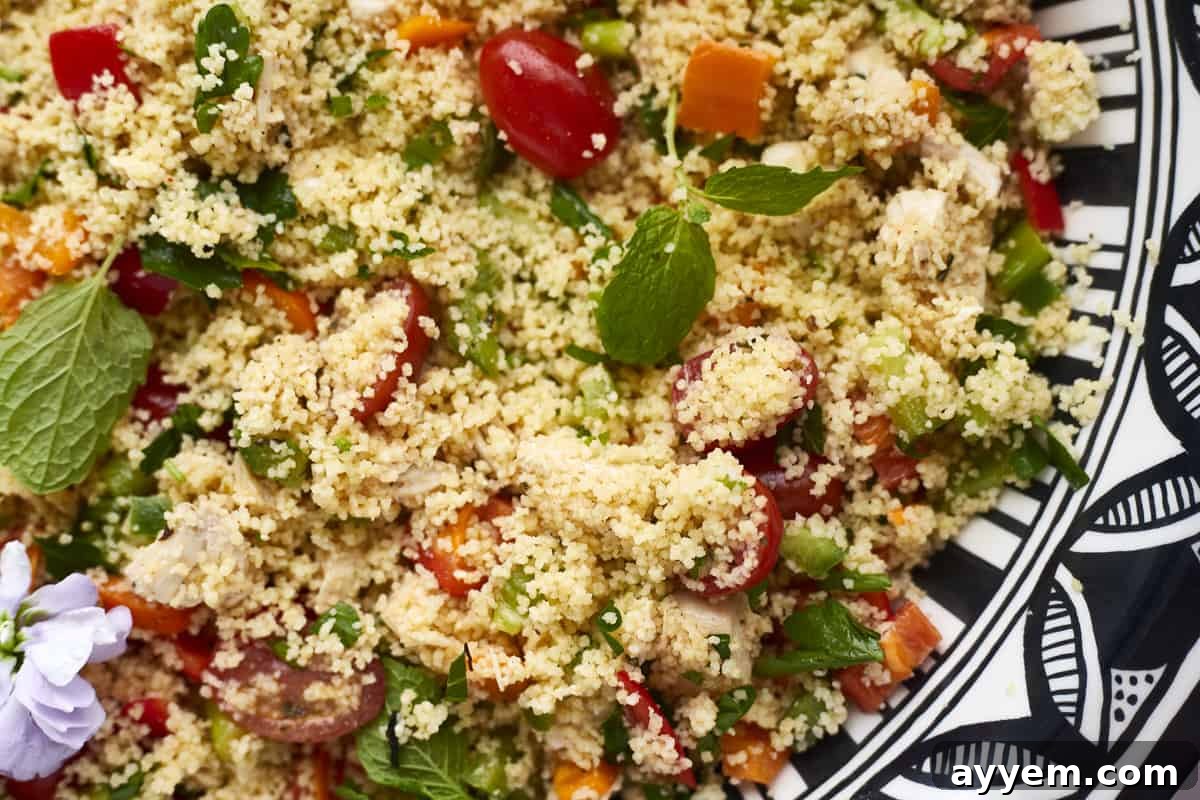 couscous salad with chicken 