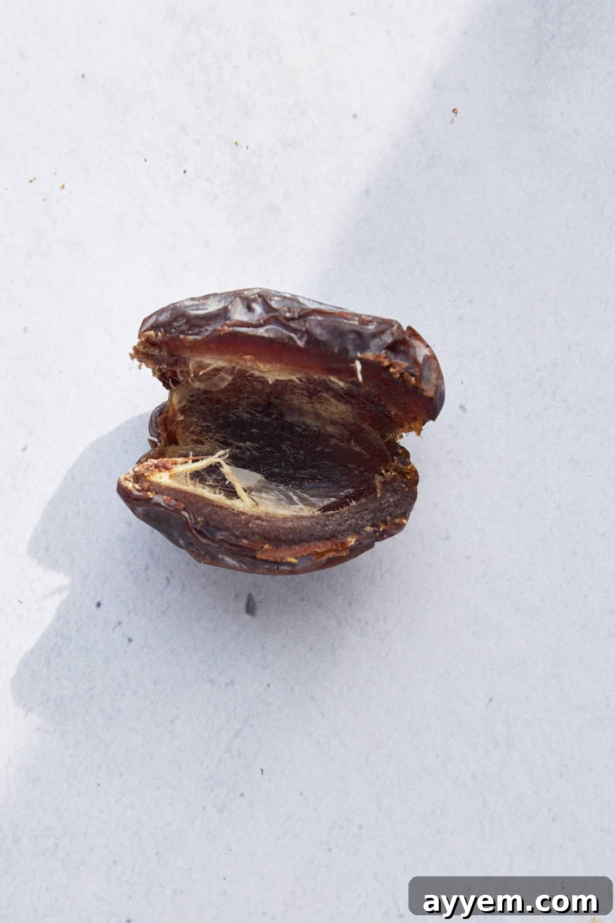 A pitted date. 