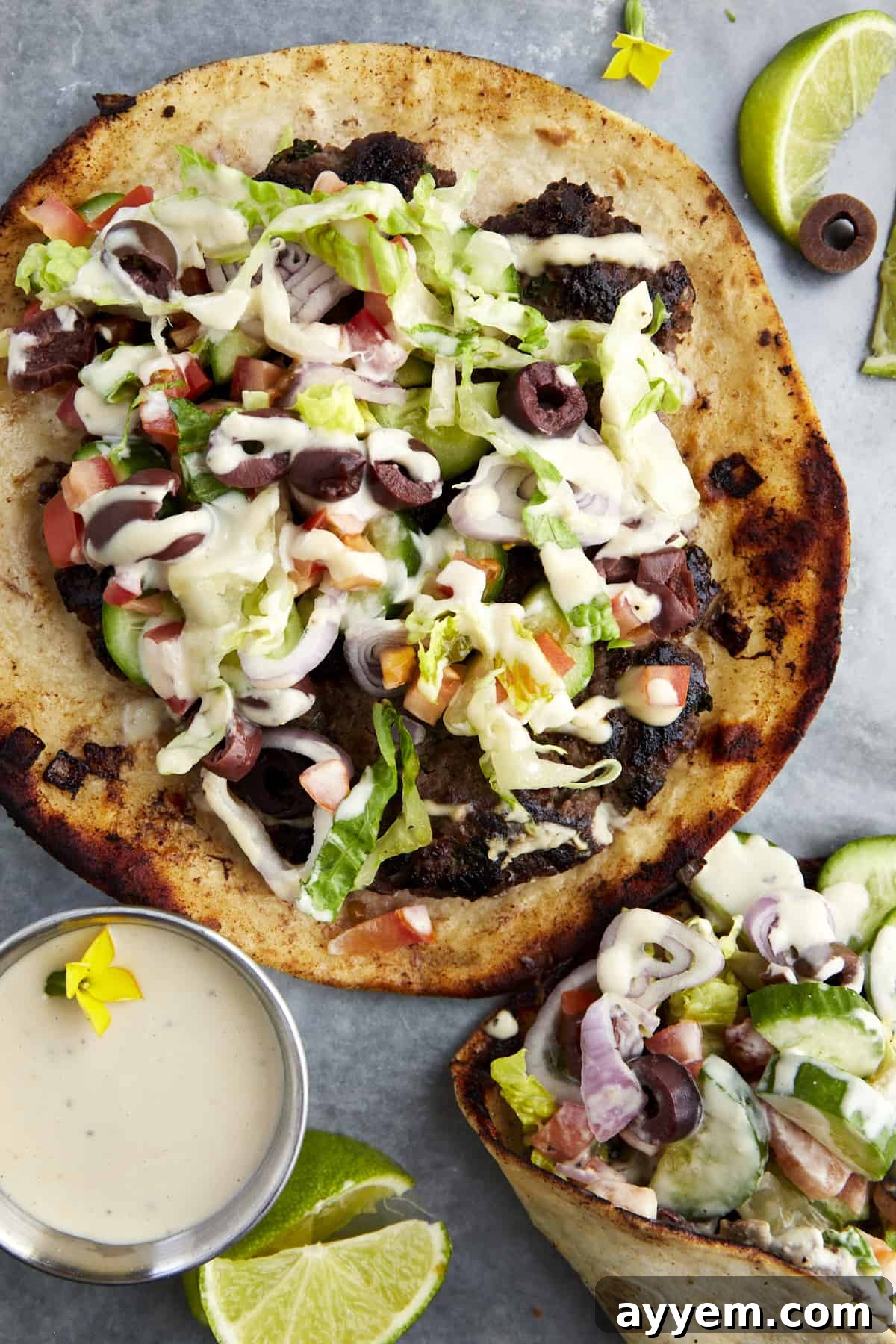 Greek-Inspired Smashed Tacos Recipe