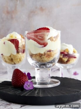 Three strawberry shortcake shooters.