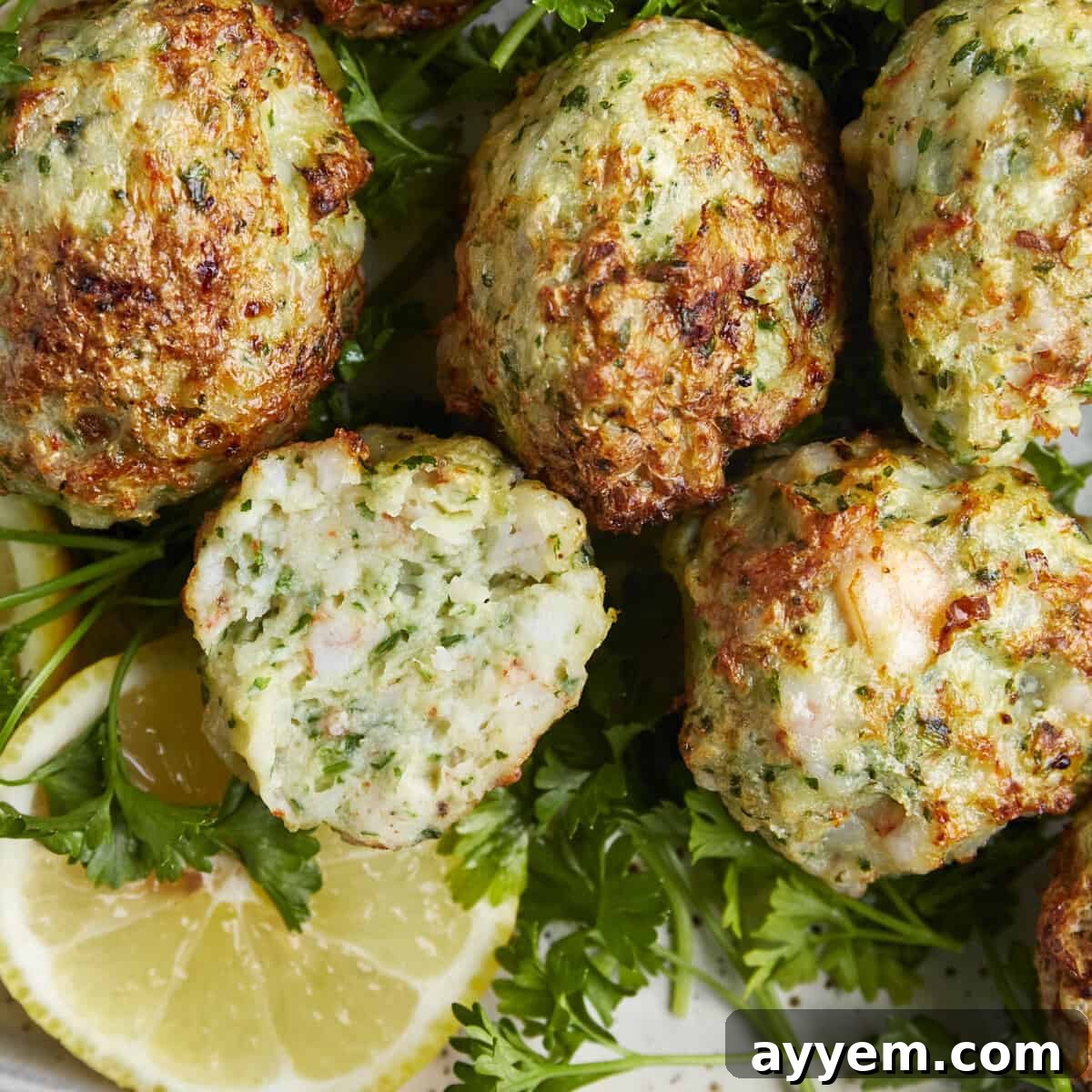 Shrimp kofta meatballs.