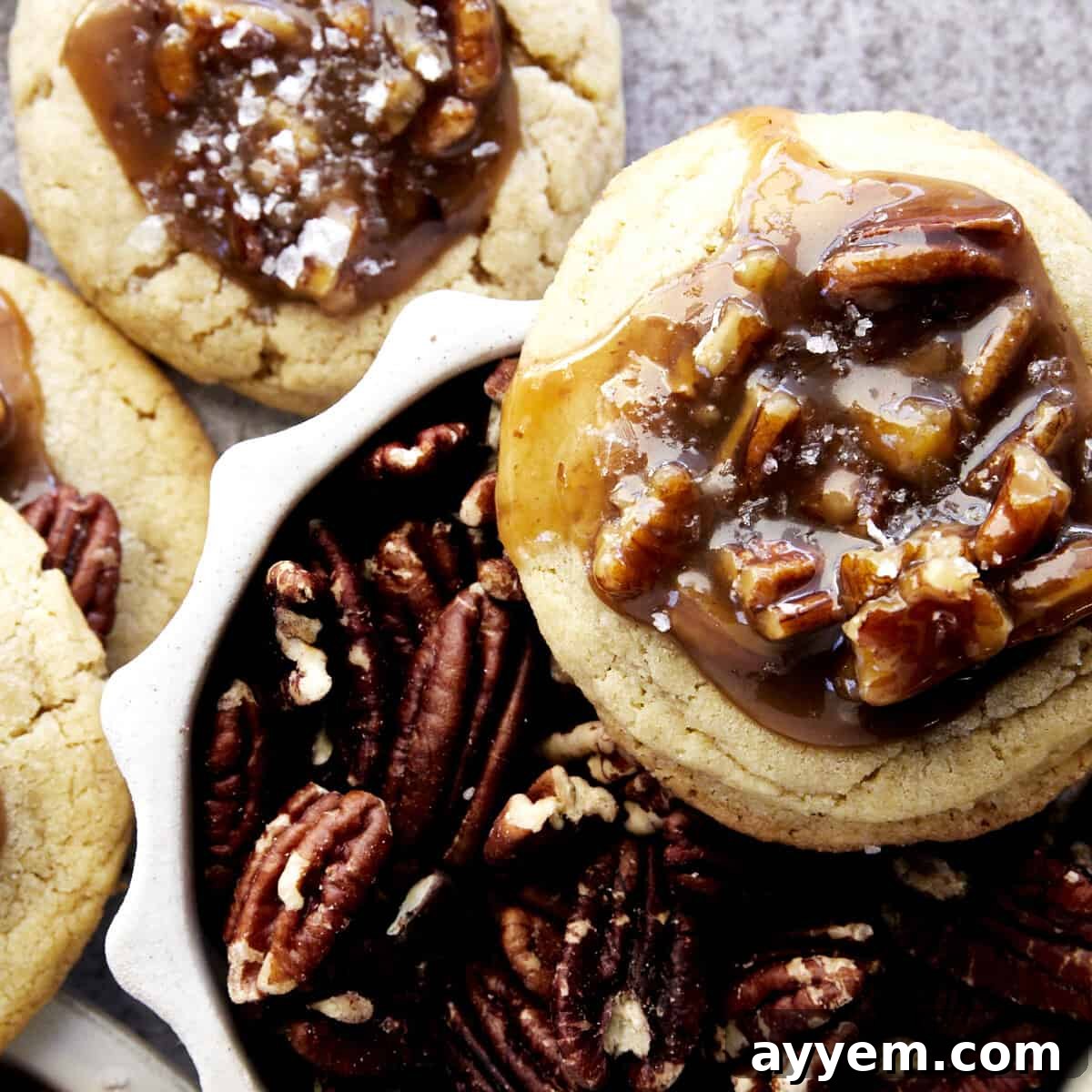 Pecan pie cookies.
