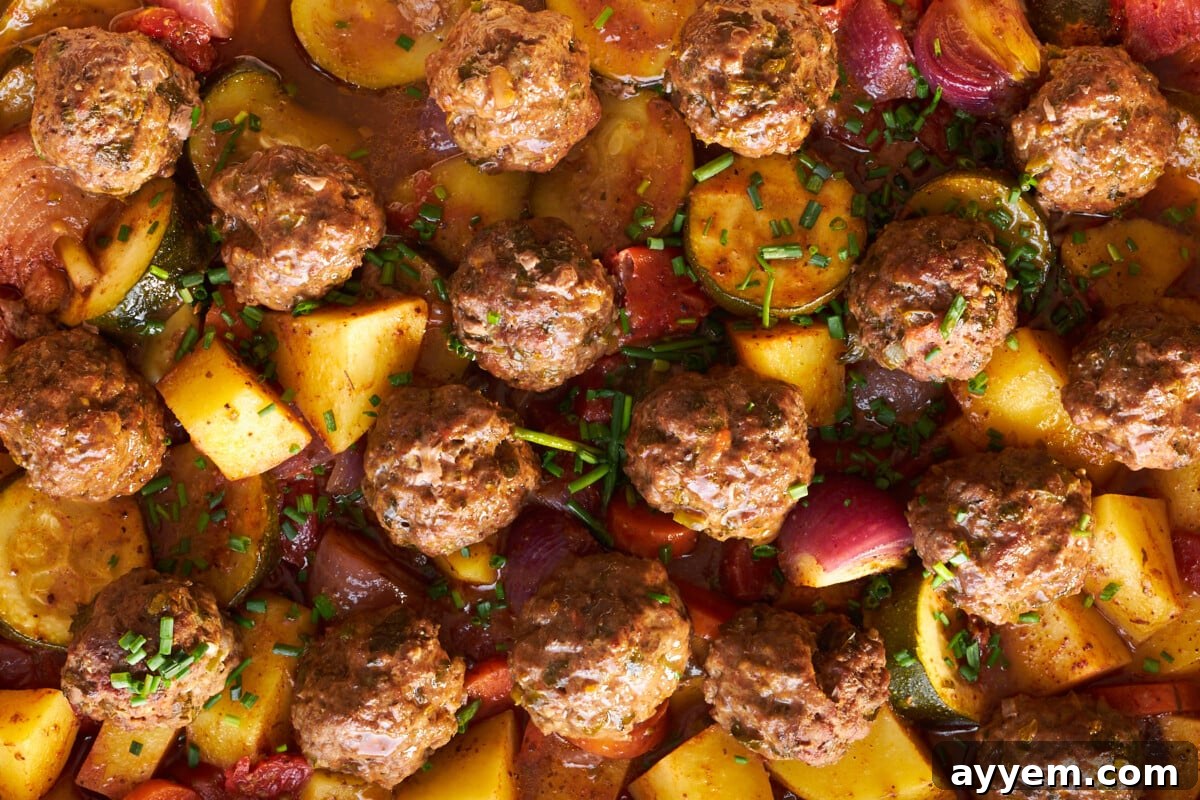 Baked Beef Kofta Bake, fresh from the oven.