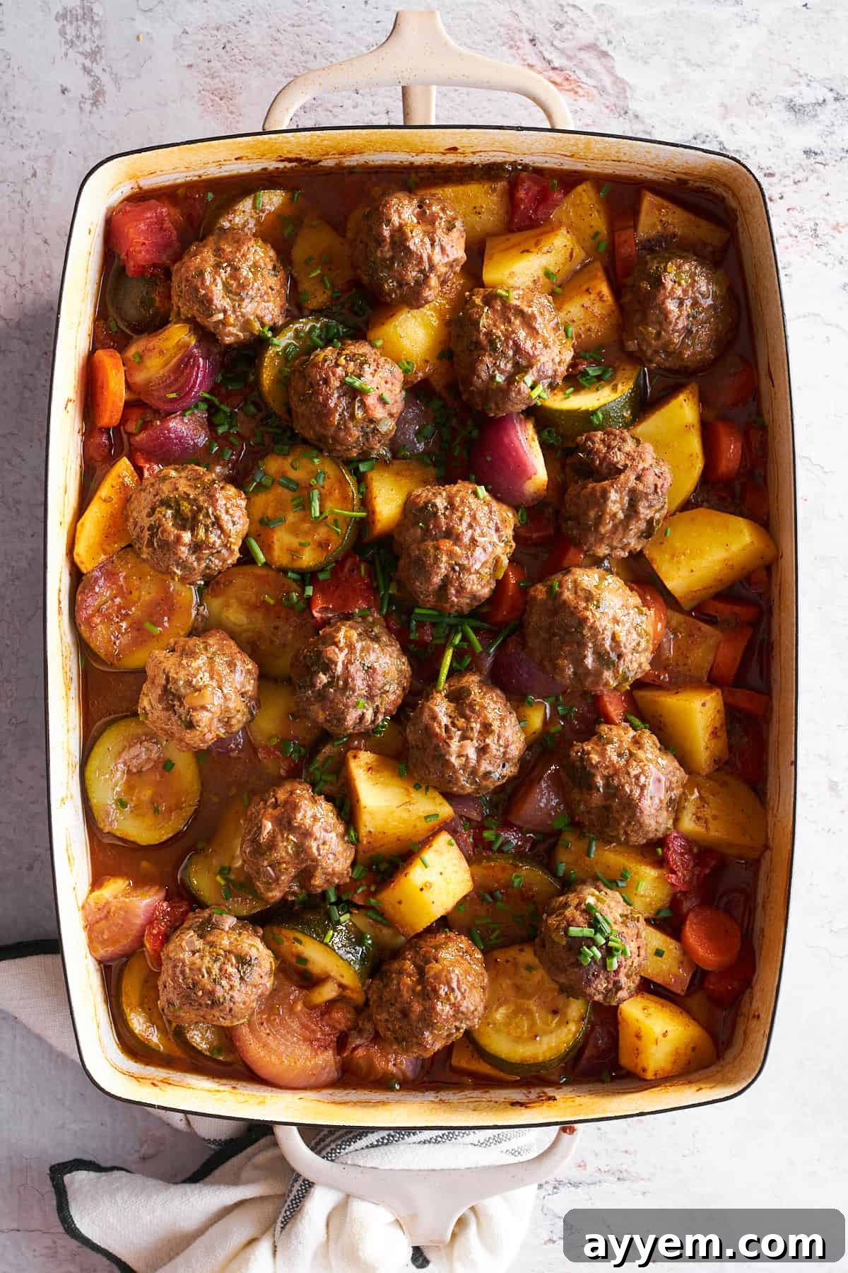 Delicious Beef Kofta Bake, ready to serve.