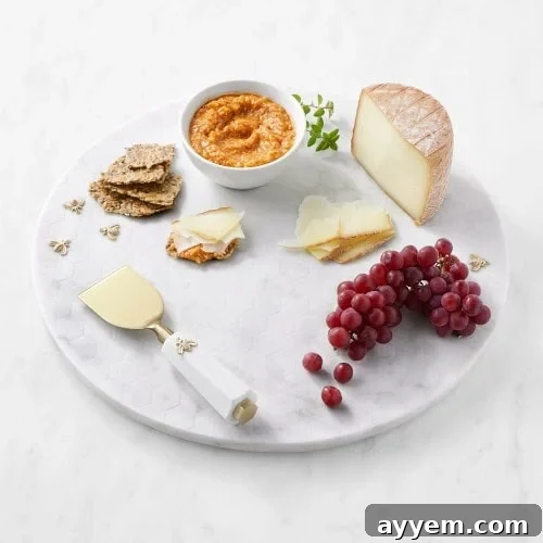 Crafting the Perfect Influencer Box: Our Secrets Revealed 4 A round marble board.