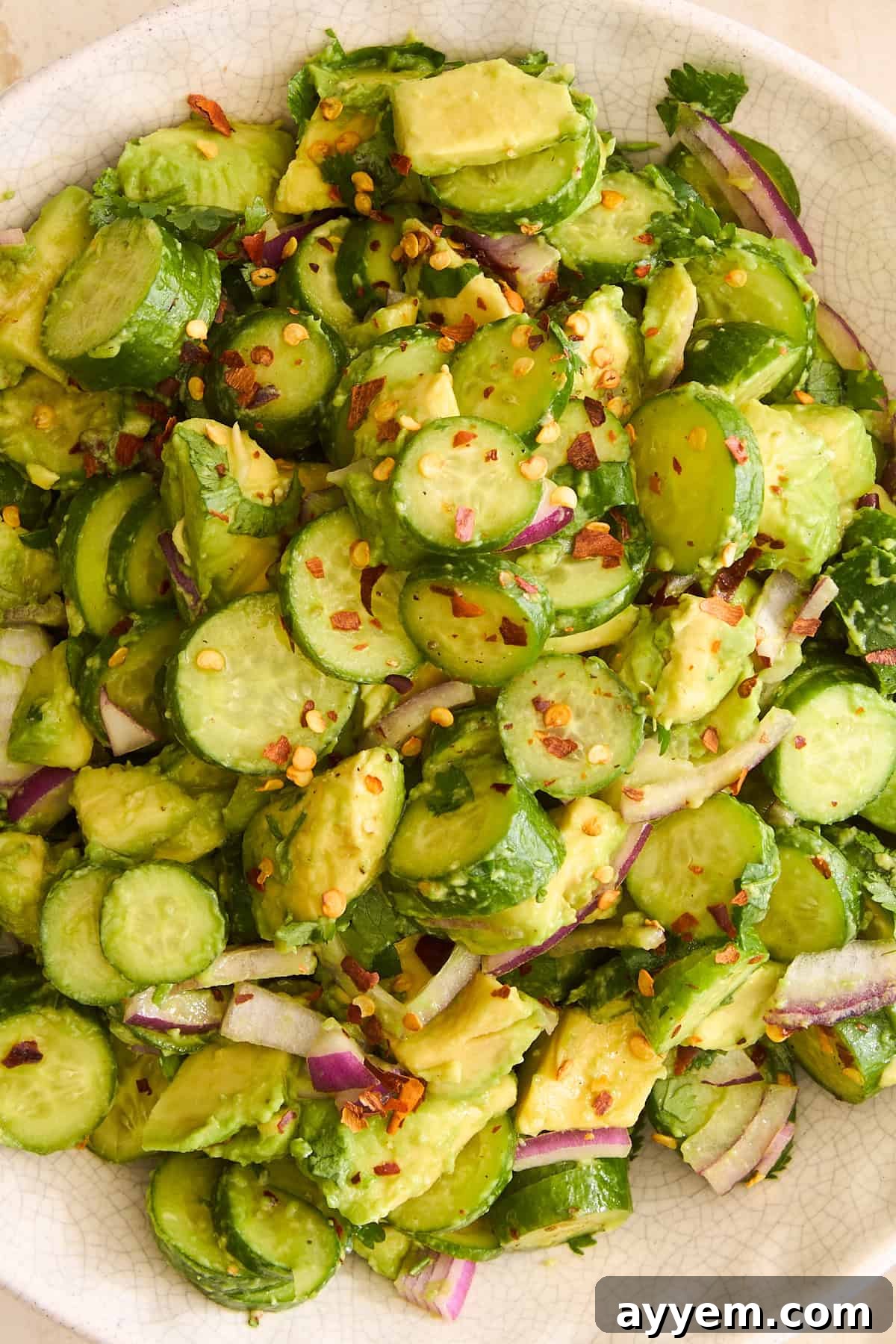 Cucumber Avocado Salad