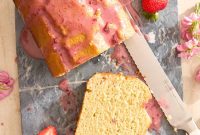 Lemon Olive Oil Cake with Fresh Strawberries
